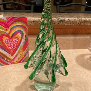 Hand Blown Glass Christmas Tree